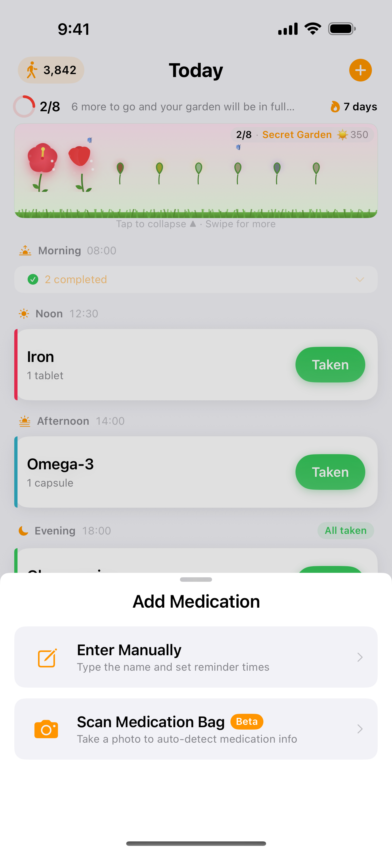 Set up your whole medication list in minutes