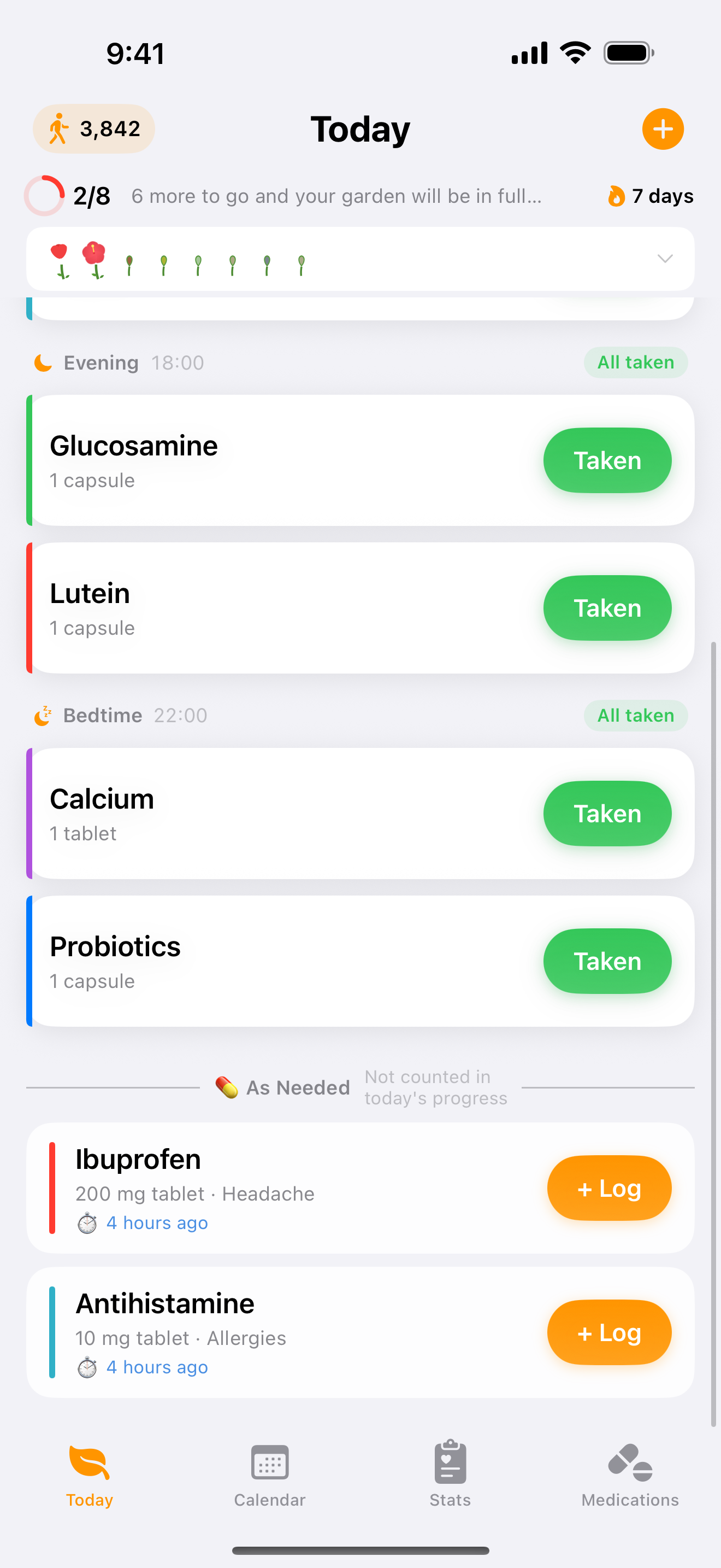 As-needed meds, without breaking your streak